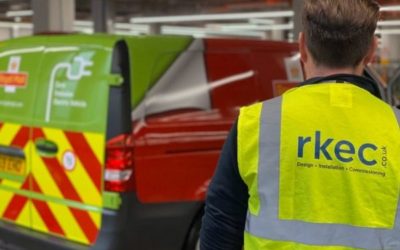 Electric vehicle chargers installed for Royal Royal Mails new green fleet