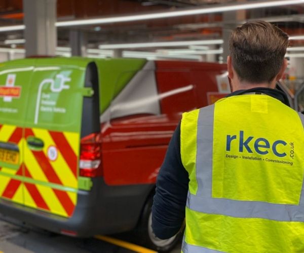 Electric vehicle chargers installed for Royal Royal Mails new green fleet